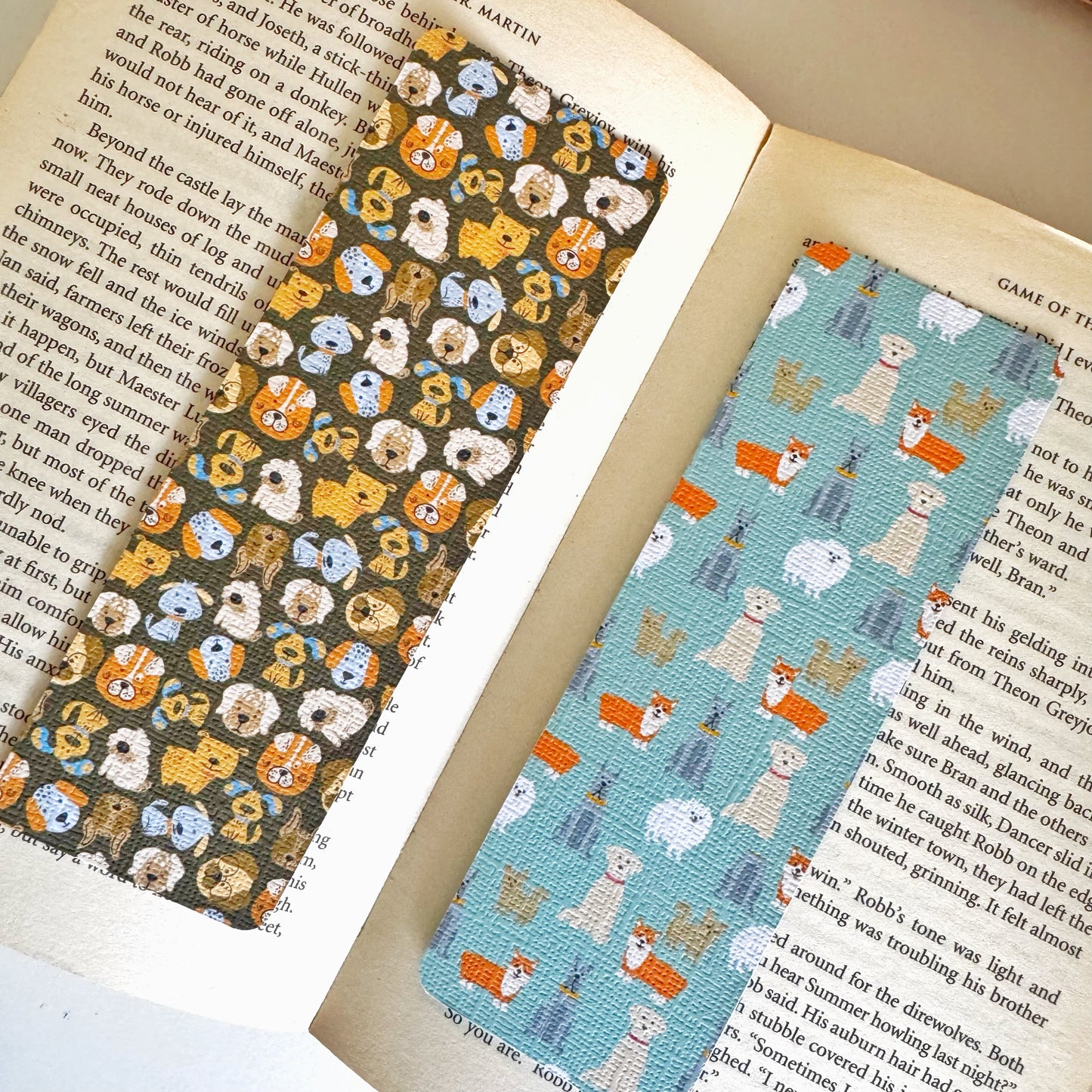 Dog bookmark , pup bookmark , dog faces bookmark