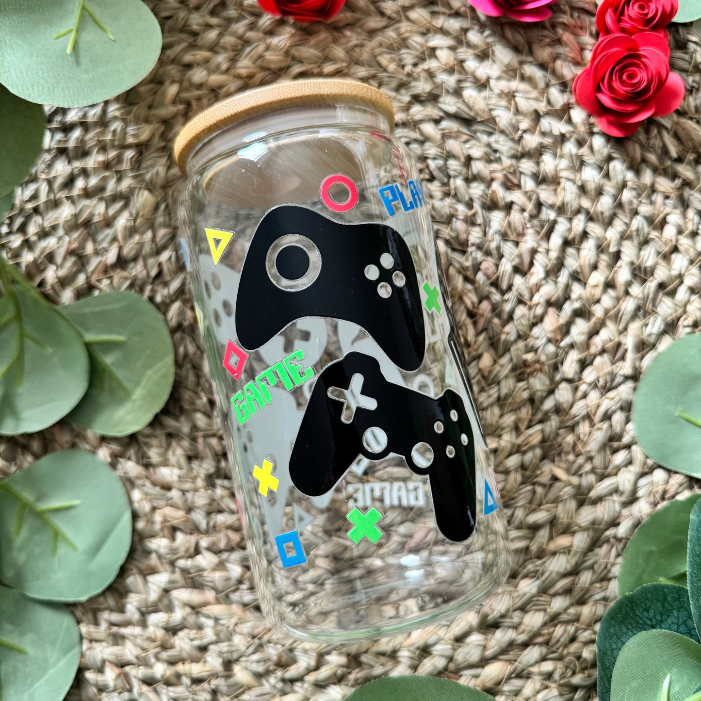 SALE Gamer Dad Iced Coffee Can Glass Tumbler 16 oz