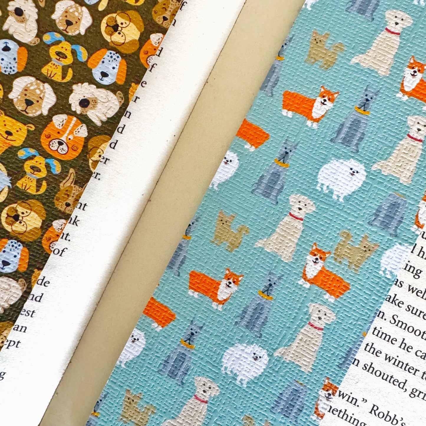 Dog bookmark , pup bookmark , dog faces bookmark