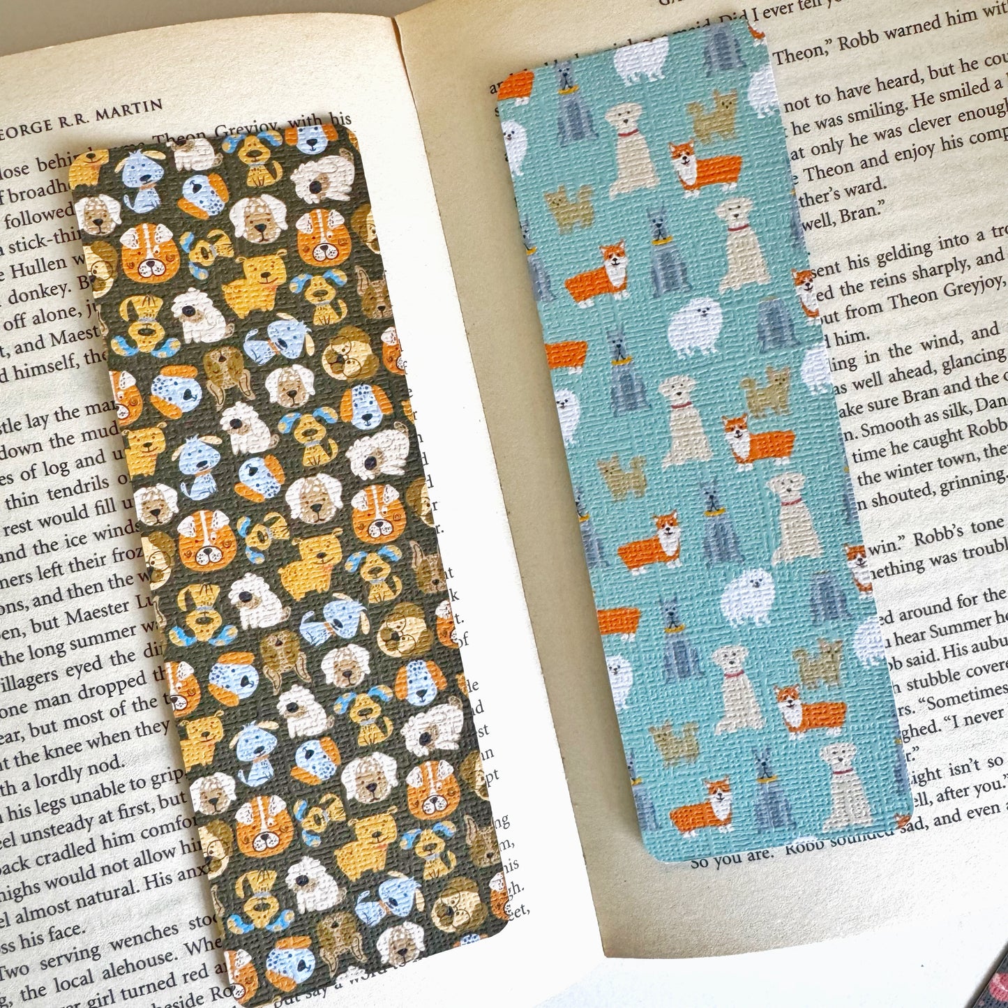 Dog bookmark , pup bookmark , dog faces bookmark