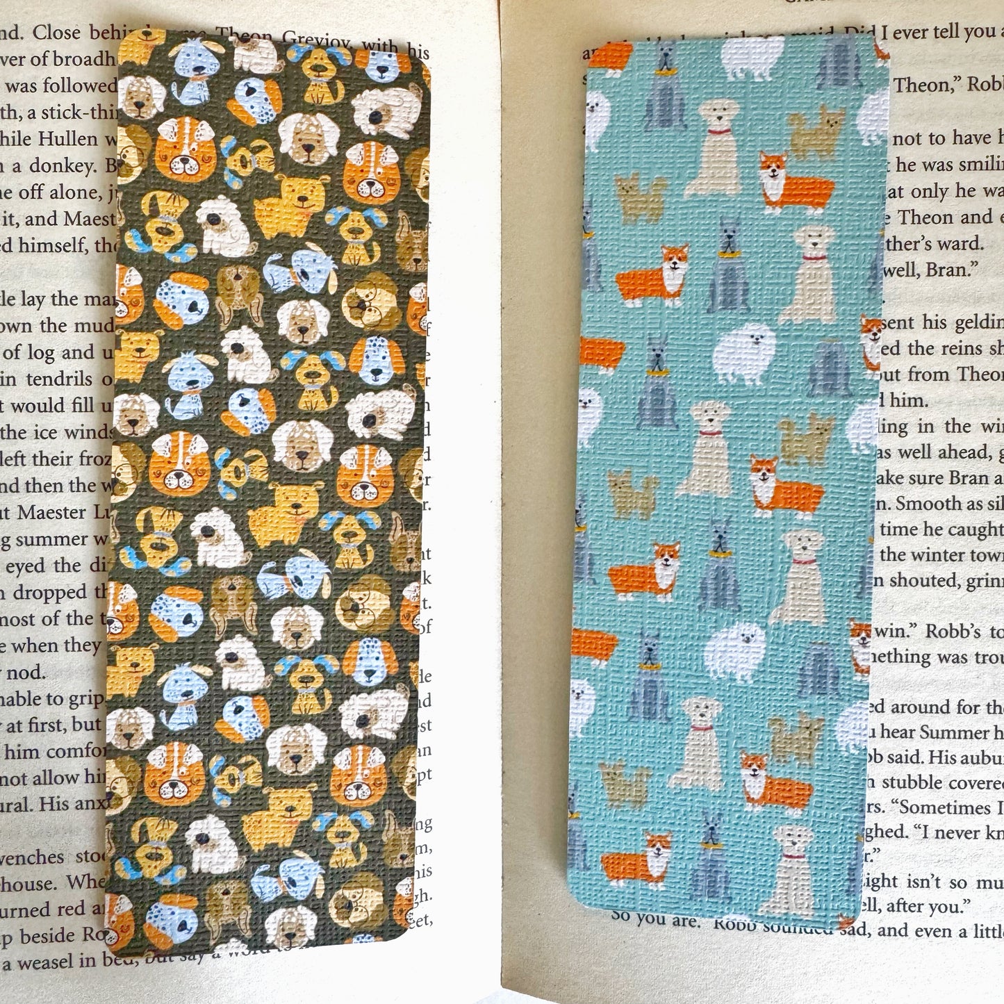 Dog bookmark , pup bookmark , dog faces bookmark
