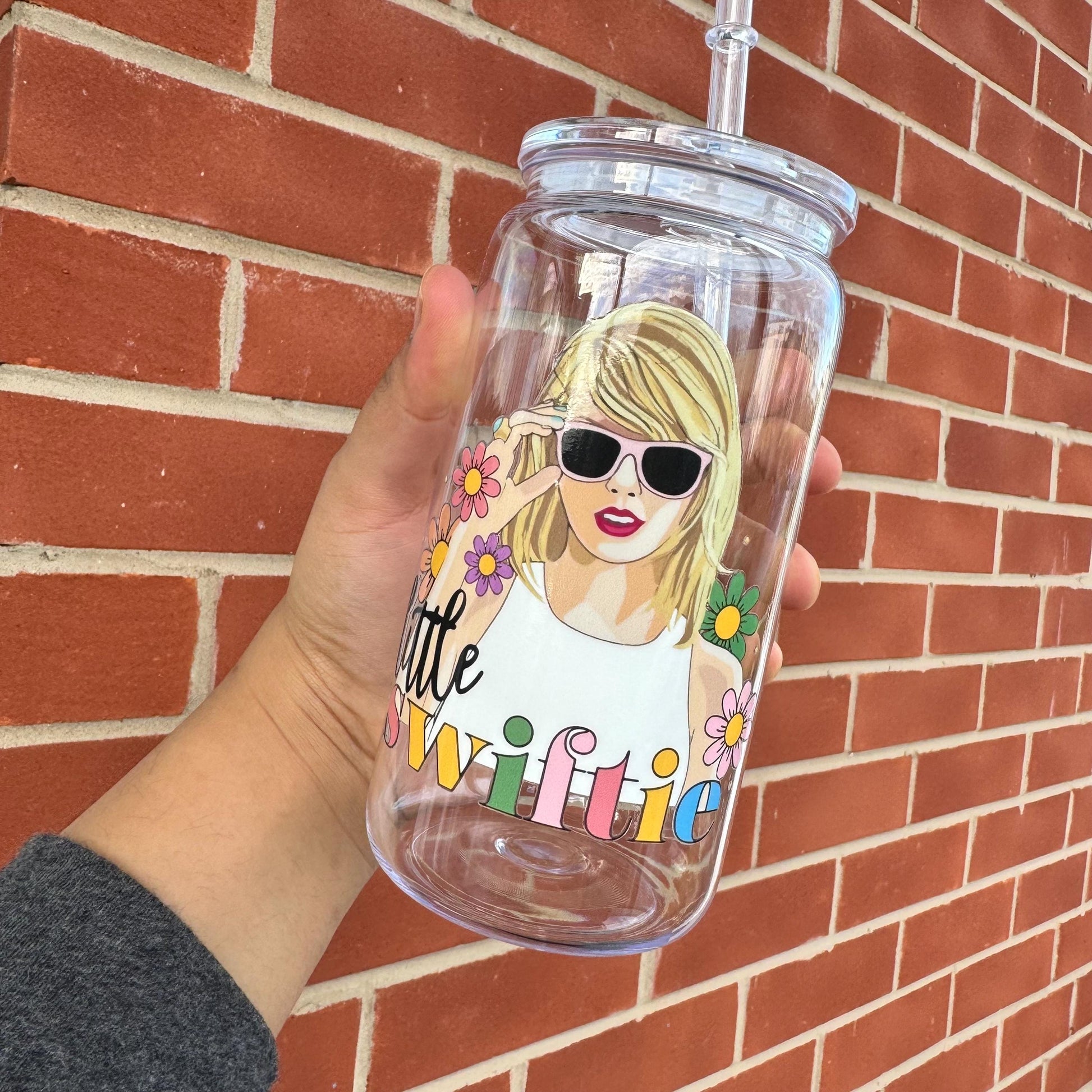 Little Swiftie Cold cup , Swiftie 16oz Acrylic mug with acrylic Lid and plastic Straw,Tswift Mug, kids cold Cup ,Tswift Fan Gift