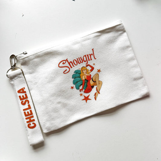 Personalized Showgirl Cosmetic Pouch - Swiftie Gift