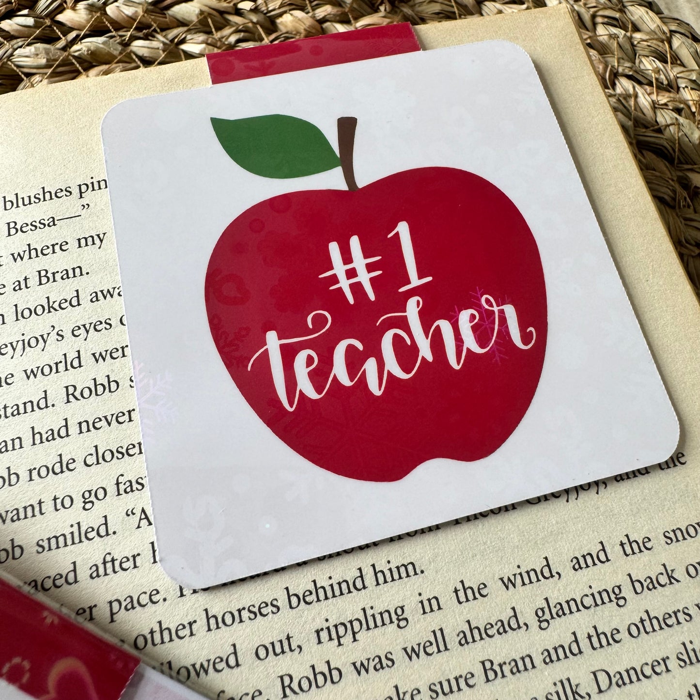 Teacher Magnetic bookmark for end of year teacher gifts