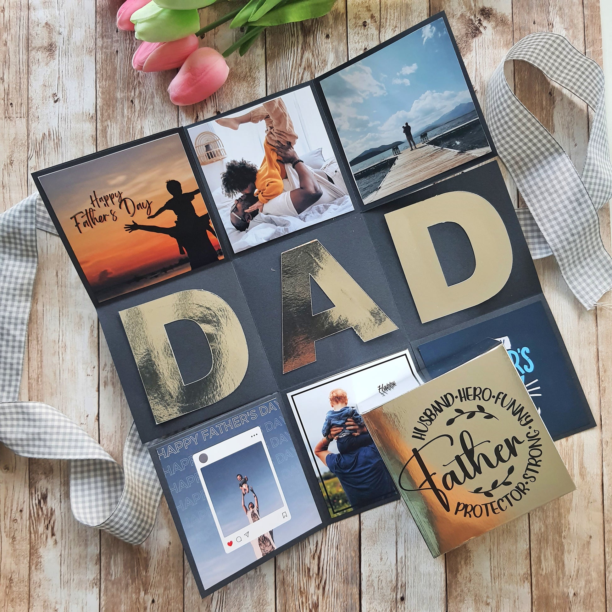 How to Make an Exploding Scrapbook for Father's Day