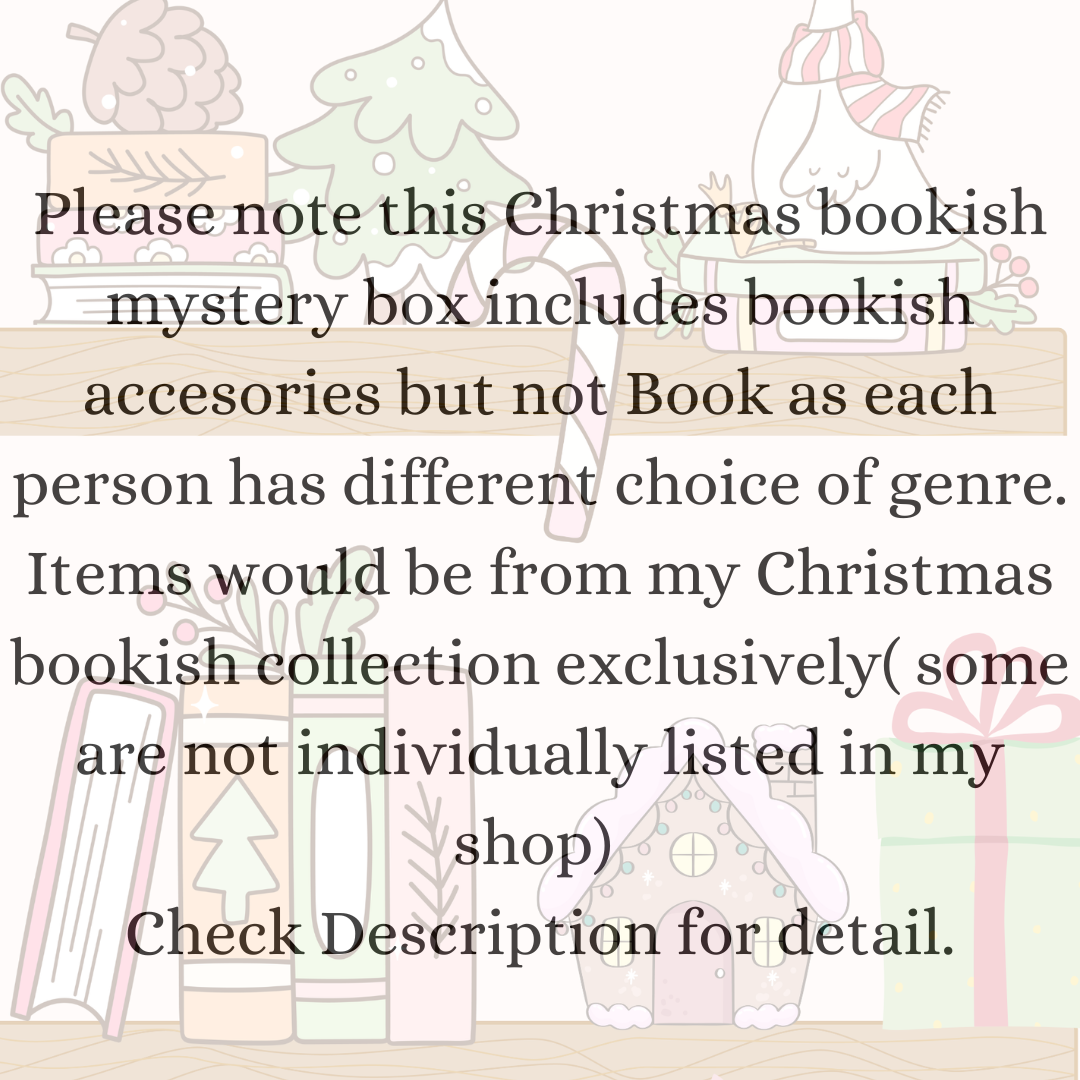 Christmas  Personalised Surprise Bookish Box with Bookish Themed accessories