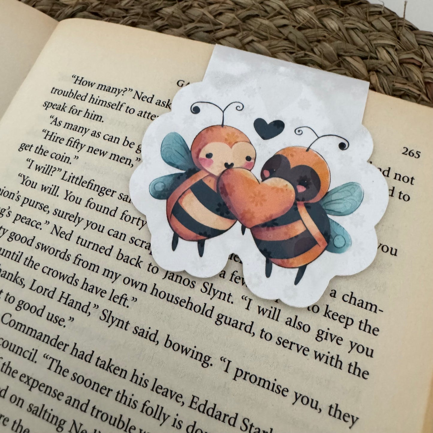 Holographic Magnetic Honeybees Bookmark for Book Lovers