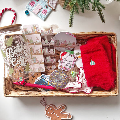 Christmas  Personalised Surprise Bookish Box with Bookish Themed accessories