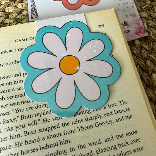 Daisy Flower Magnetic bookmark