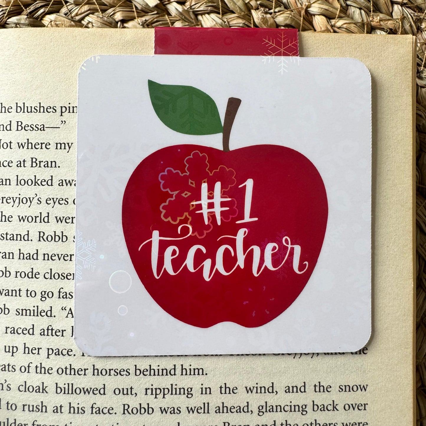 Teacher Magnetic bookmark for end of year teacher gifts