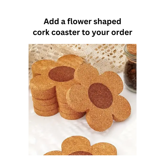 Add a Daisy Cork Coster to your order