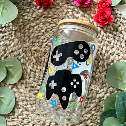 SALE Gamer Dad Iced Coffee Can Glass Tumbler 16 oz