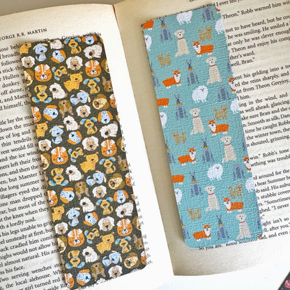 Dog bookmark , pup bookmark , dog faces bookmark
