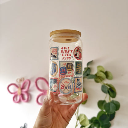 Heated Rivalry Inspired Hockey Romance Glass Tumbler – Bookish Romance Cup for Readers