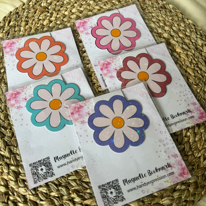 Daisy Flower Magnetic bookmark