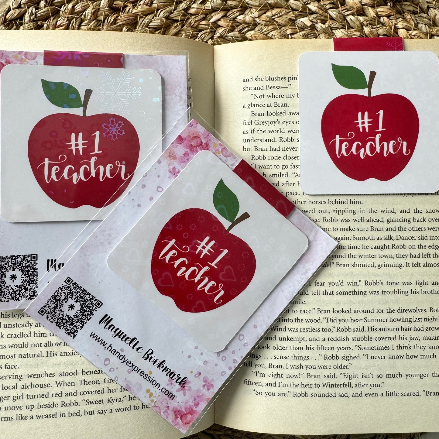 Teacher Magnetic bookmark for end of year teacher gifts