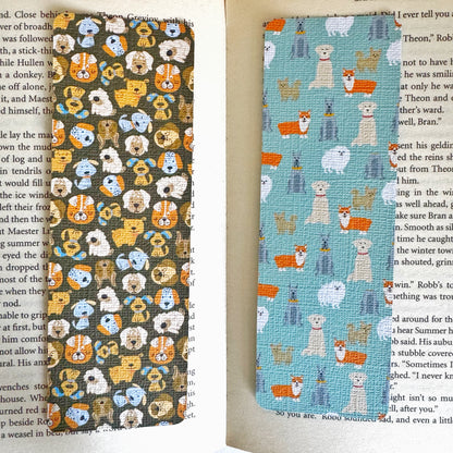 Dog bookmark , pup bookmark , dog faces bookmark