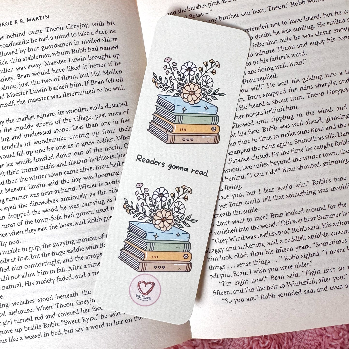 Floral Stack Bookmark