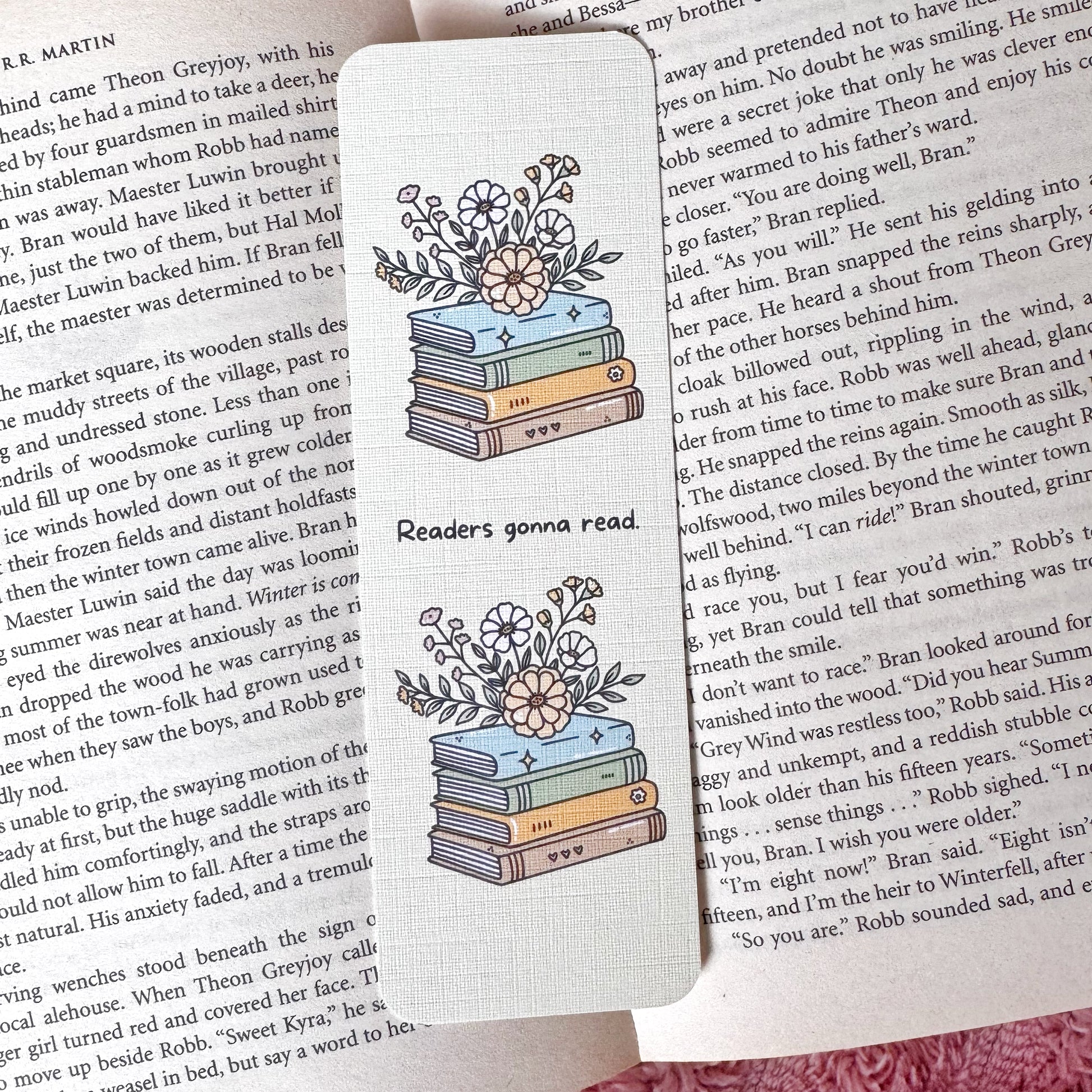 aesthetic bookish bookmark 2 x 6 inches