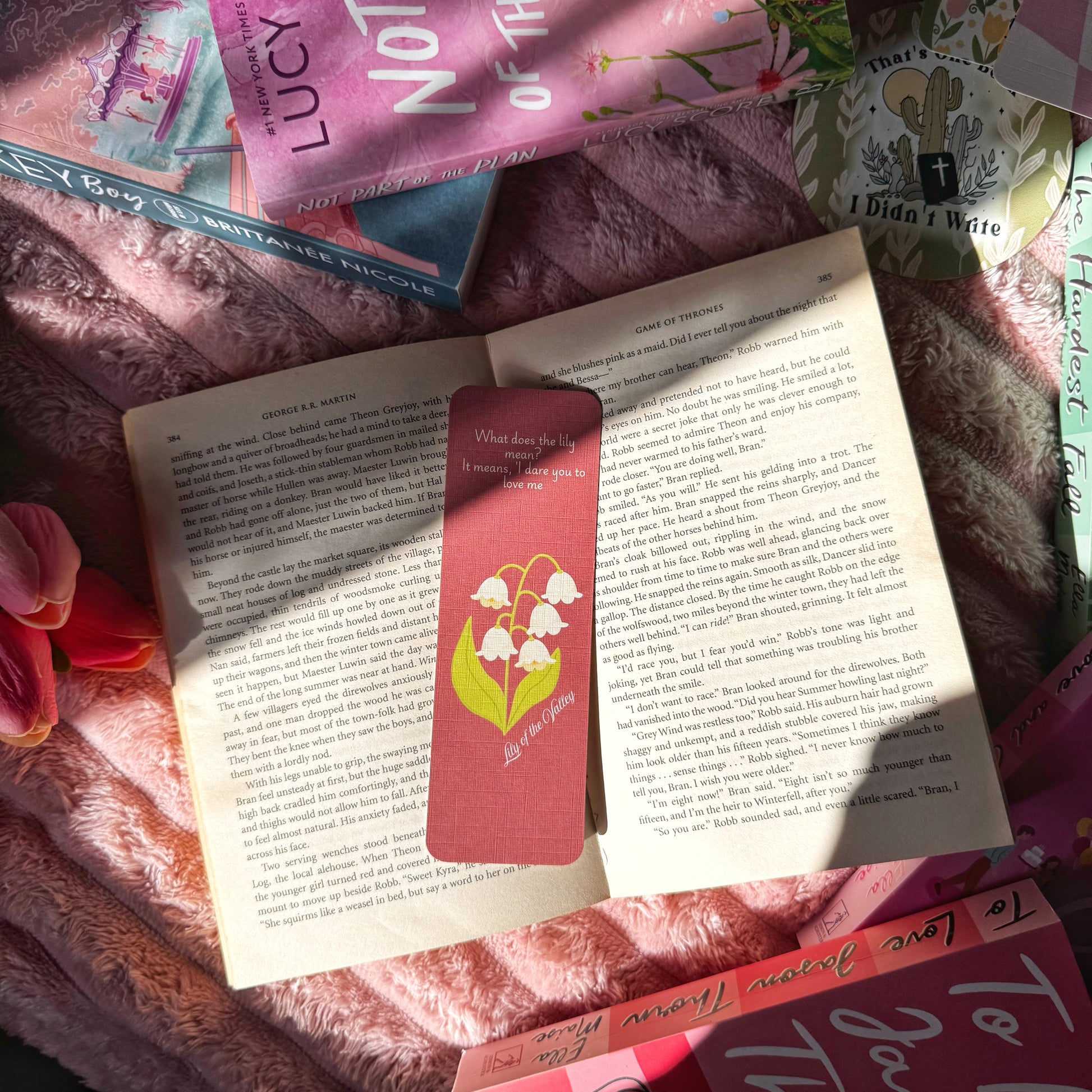 botanical bookmark for readers and book lovers