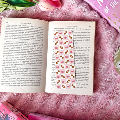 cozy reading accessories coffee and dessert bookmarks
