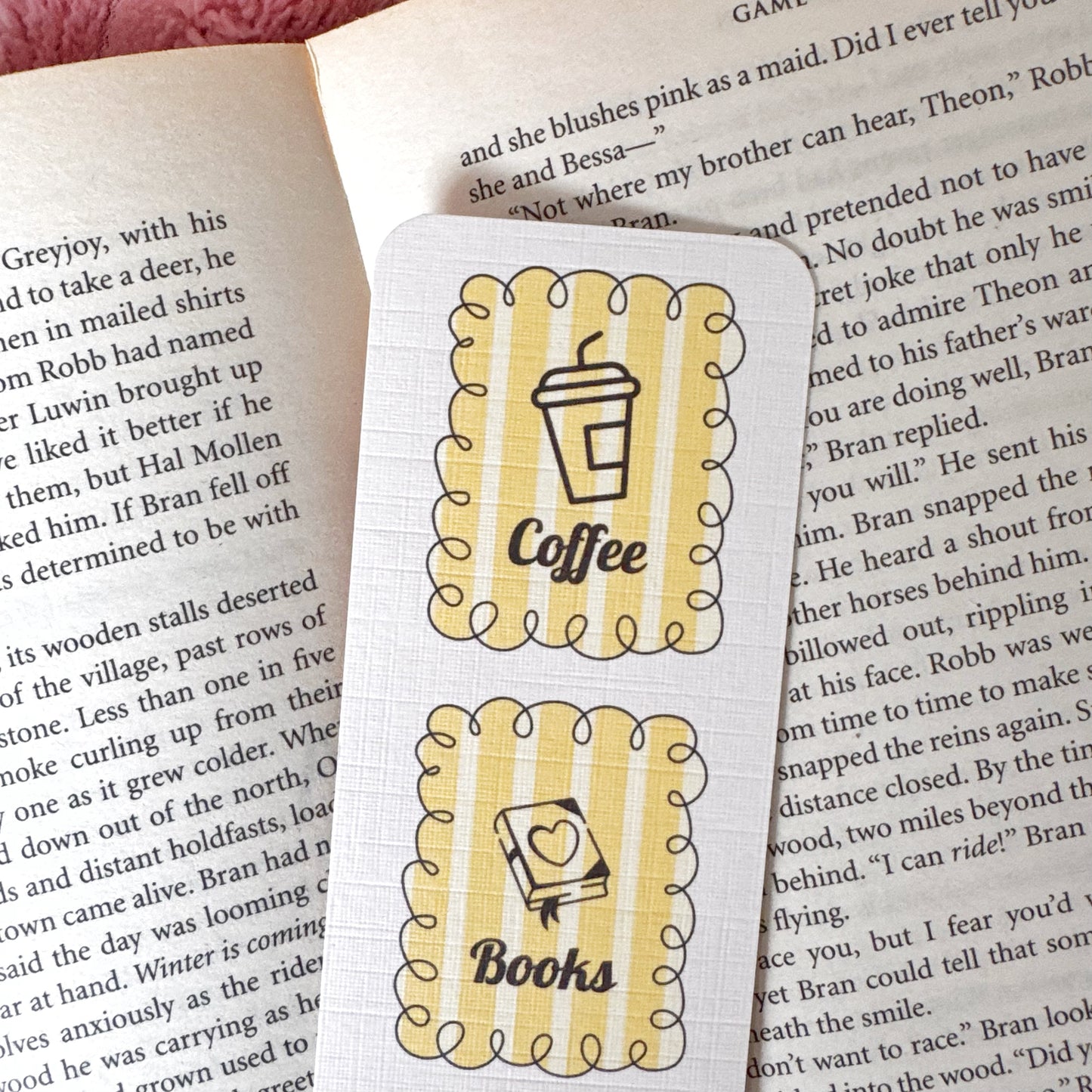 cozy reading bookmark 2 x 6 inches