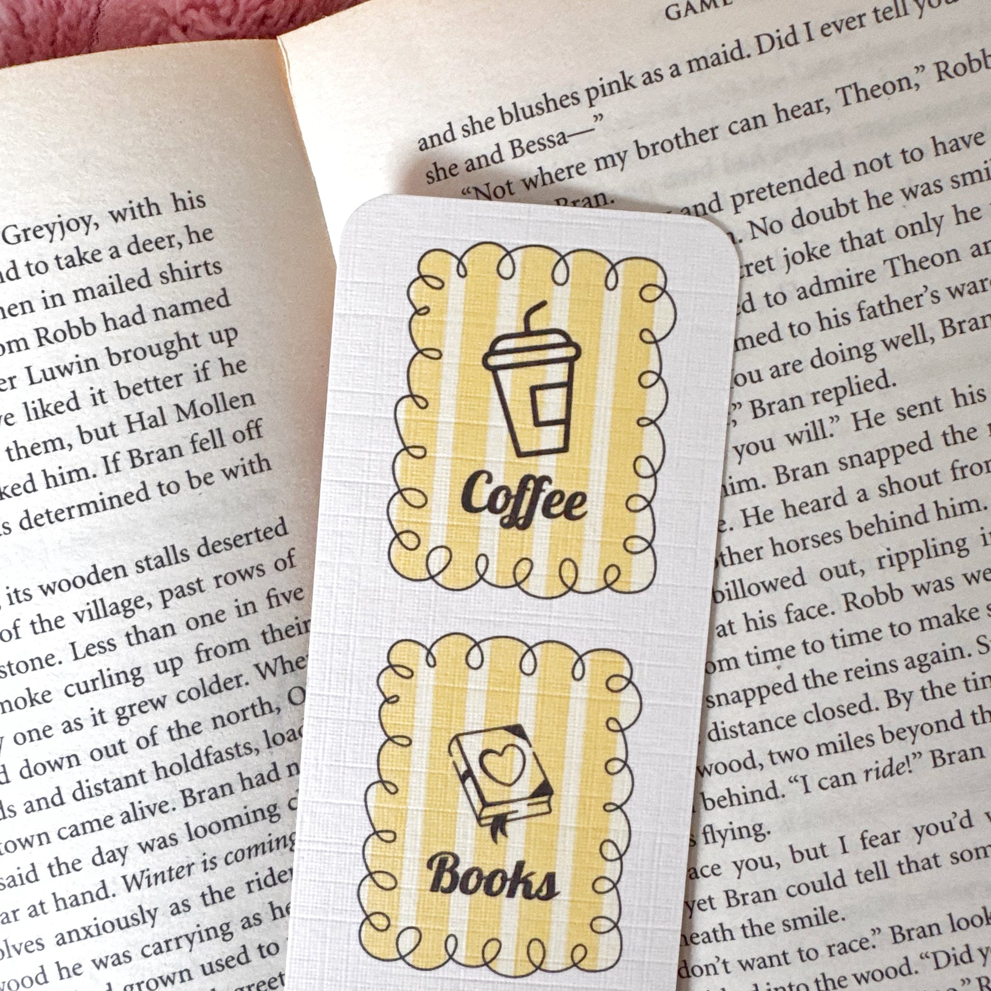 cozy reading bookmark 2 x 6 inches