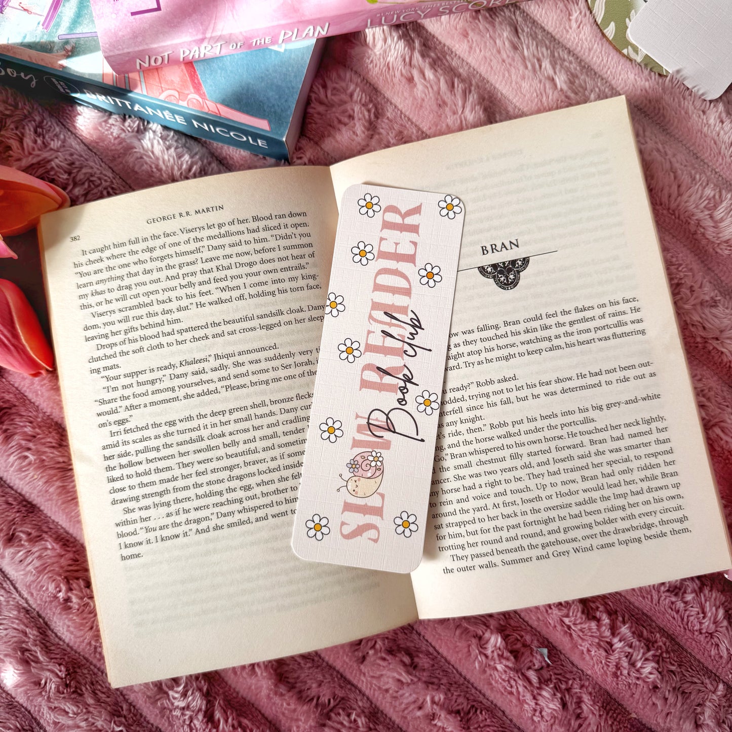 cute daisy bookmark gift for readers