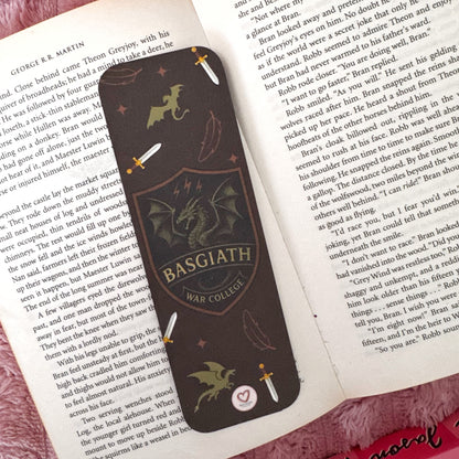 double sided linen fantasy bookmark
