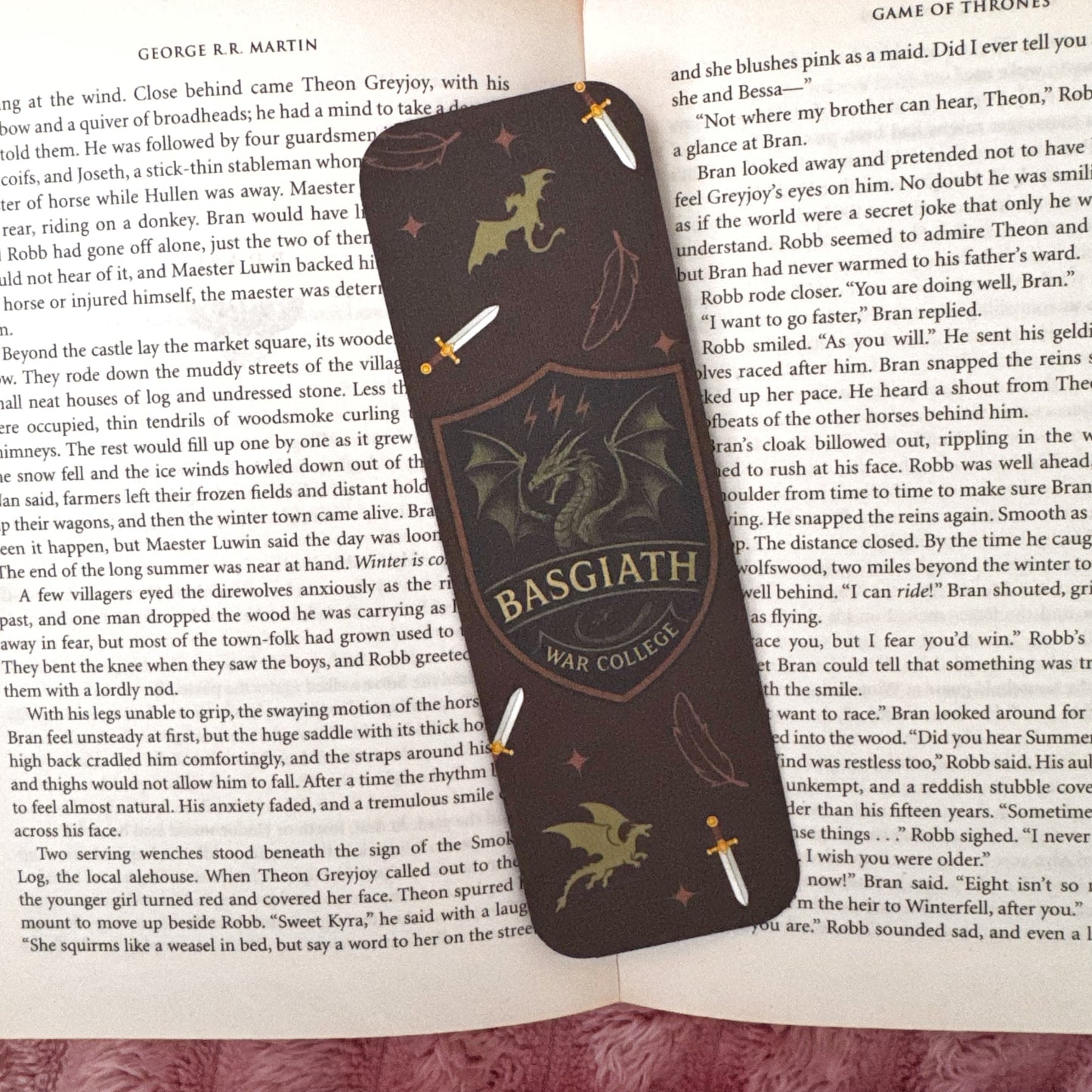 dragon fantasy bookish bookmark aesthetic