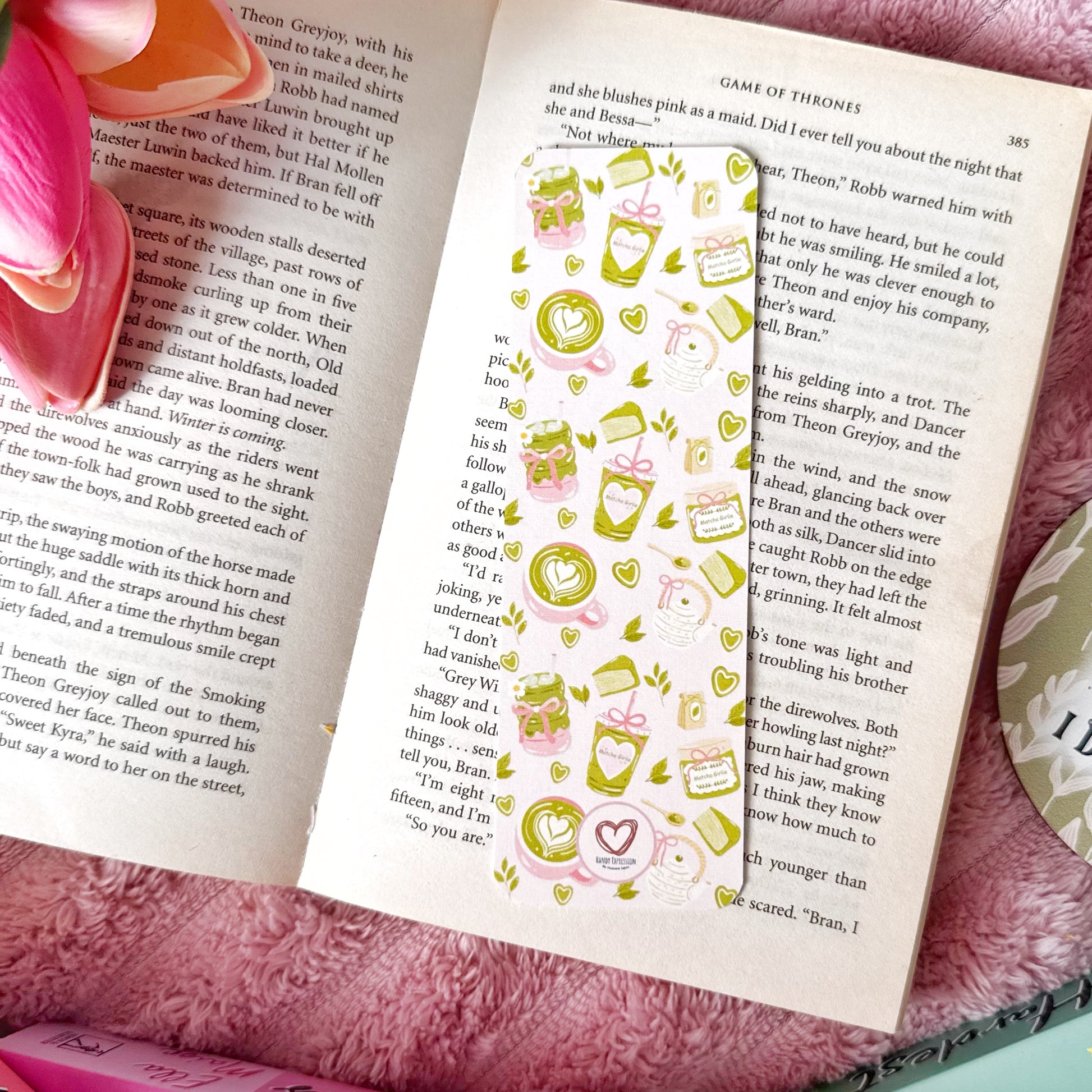 gift for matcha lovers bookmark