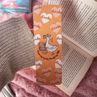 gift for readers cute goose bookmark