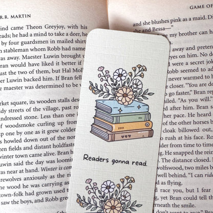 gift for readers floral bookmark