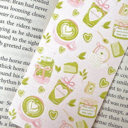 green aesthetic bookish bookmark
