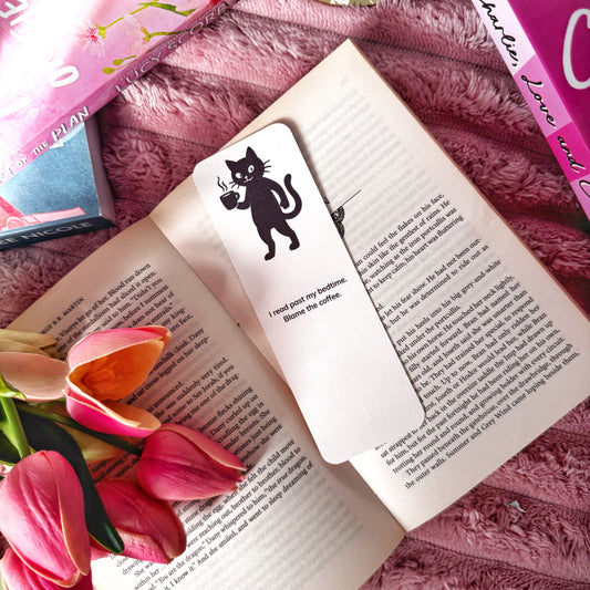 i read past my bedtime blame the coffee bookmark