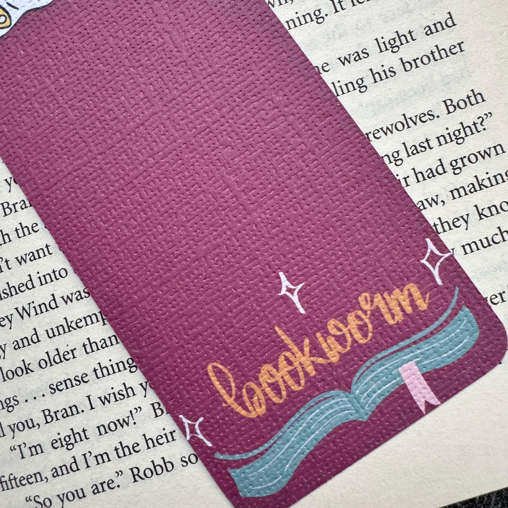 Christmas Holidays Bookworm Bookmark for Book Lovers two sided ,Ghostie Bookmark, Linen Bookmark, Booklover Gifts, stocking filler