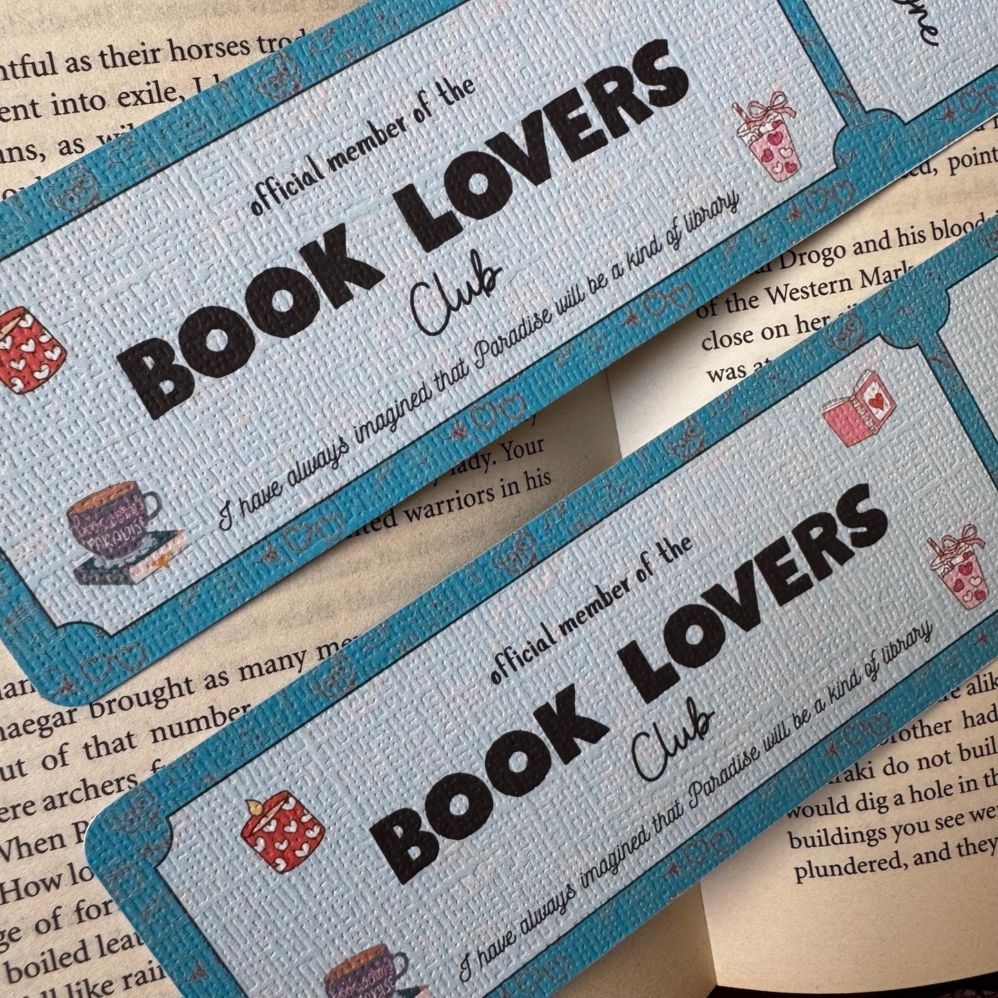 Book Lover Book Club Ticket Bookmark | Book Lover Bookmark | Bookish Bookmark | Book Club Bookmark | Admit One Bookmark Double Sided