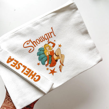 Personalized Showgirl Cosmetic Pouch - Swiftie Gift