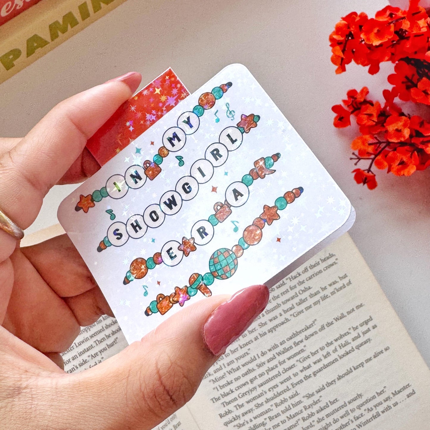 Showgirl TLOAS bracelet Magnetic Bookmark: Book Lover Gift, Bookish gifts