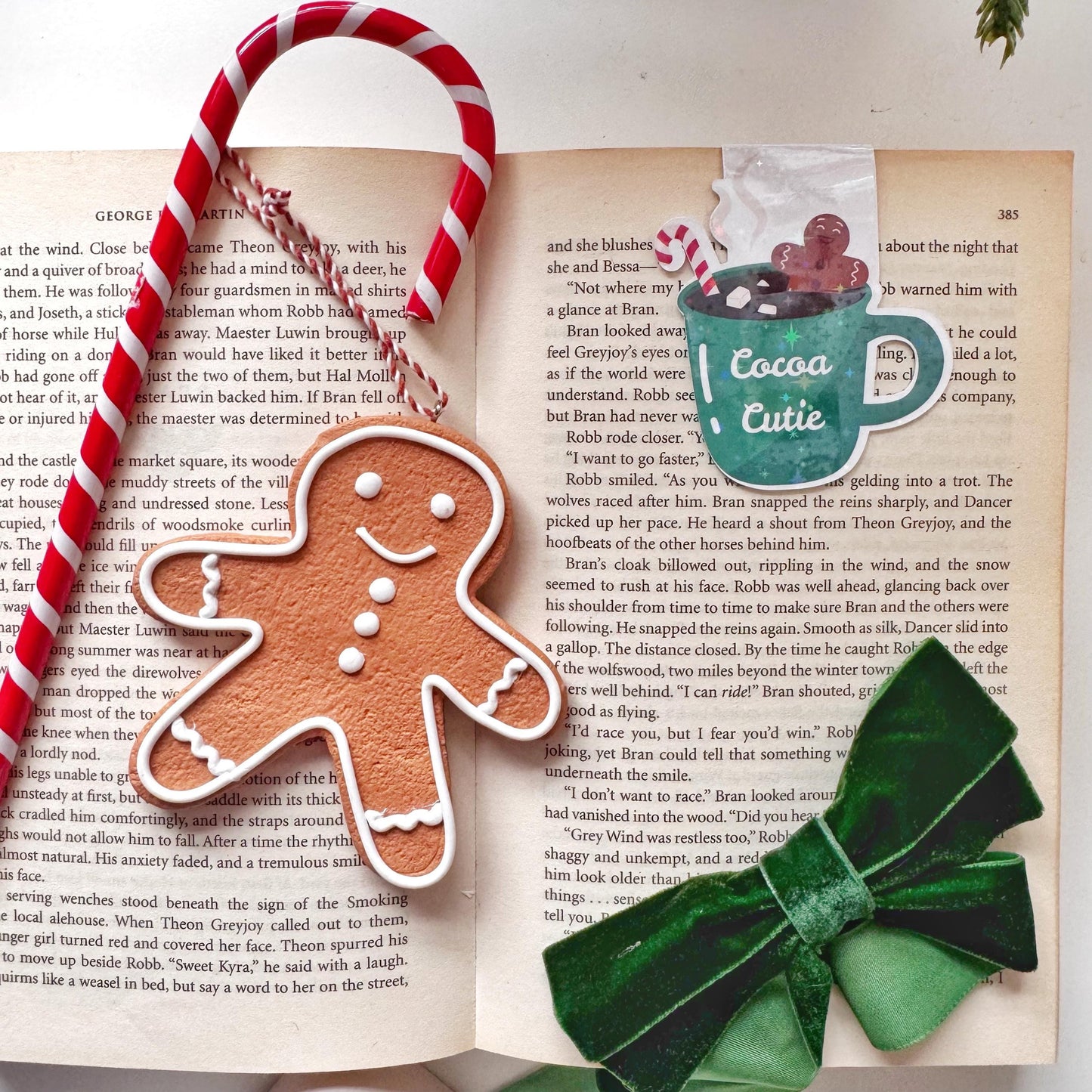 Cocoa Cutie Magnetic Bookmark: hot cocoa lover , Book Lover Gift