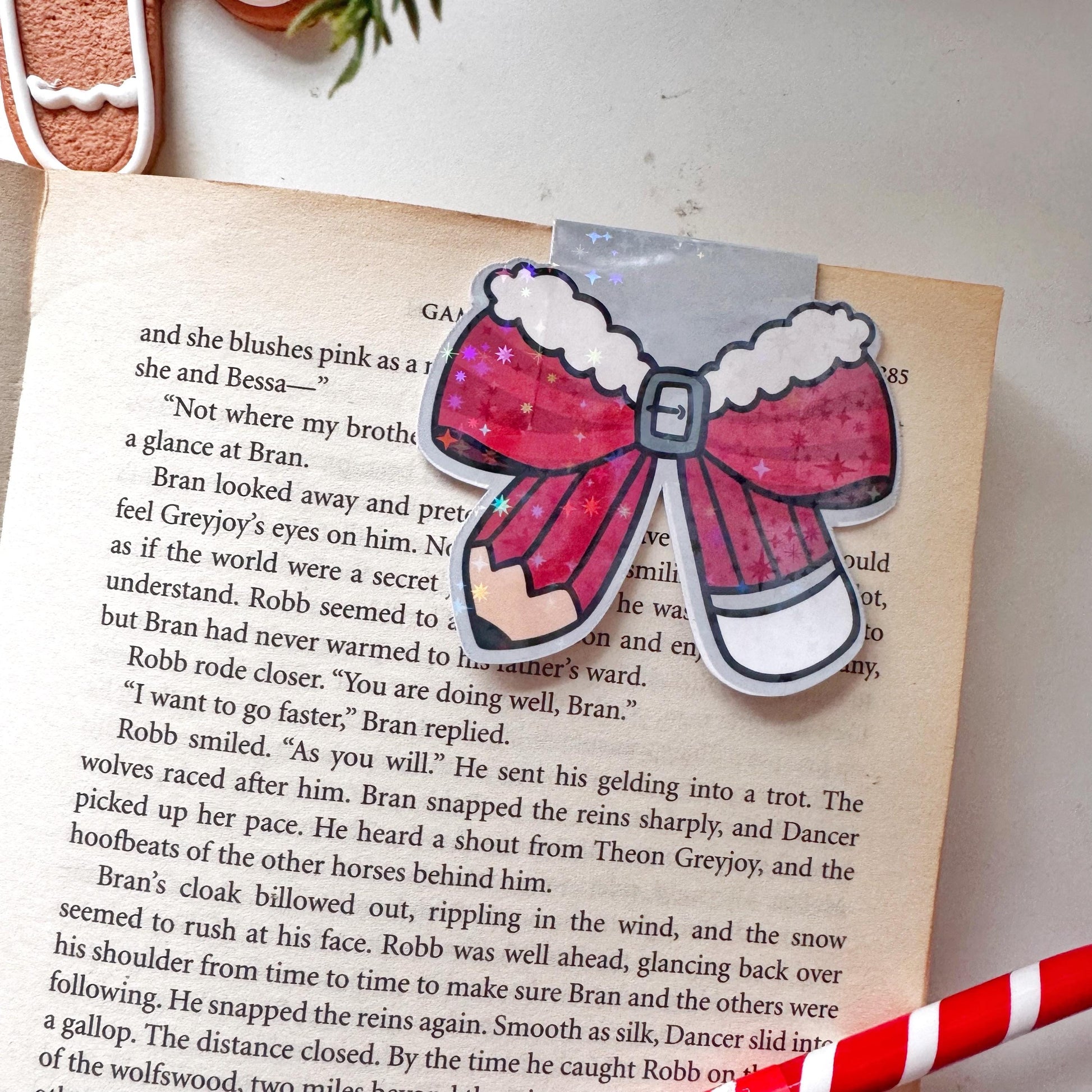 Coquette Bow Pencil Magnetic Bookmark: Teacher Christmas Gift, Book Lover Gift
