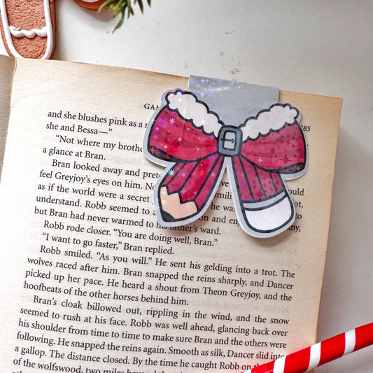 Coquette Bow Pencil Magnetic Bookmark: Teacher Christmas Gift, Book Lover Gift