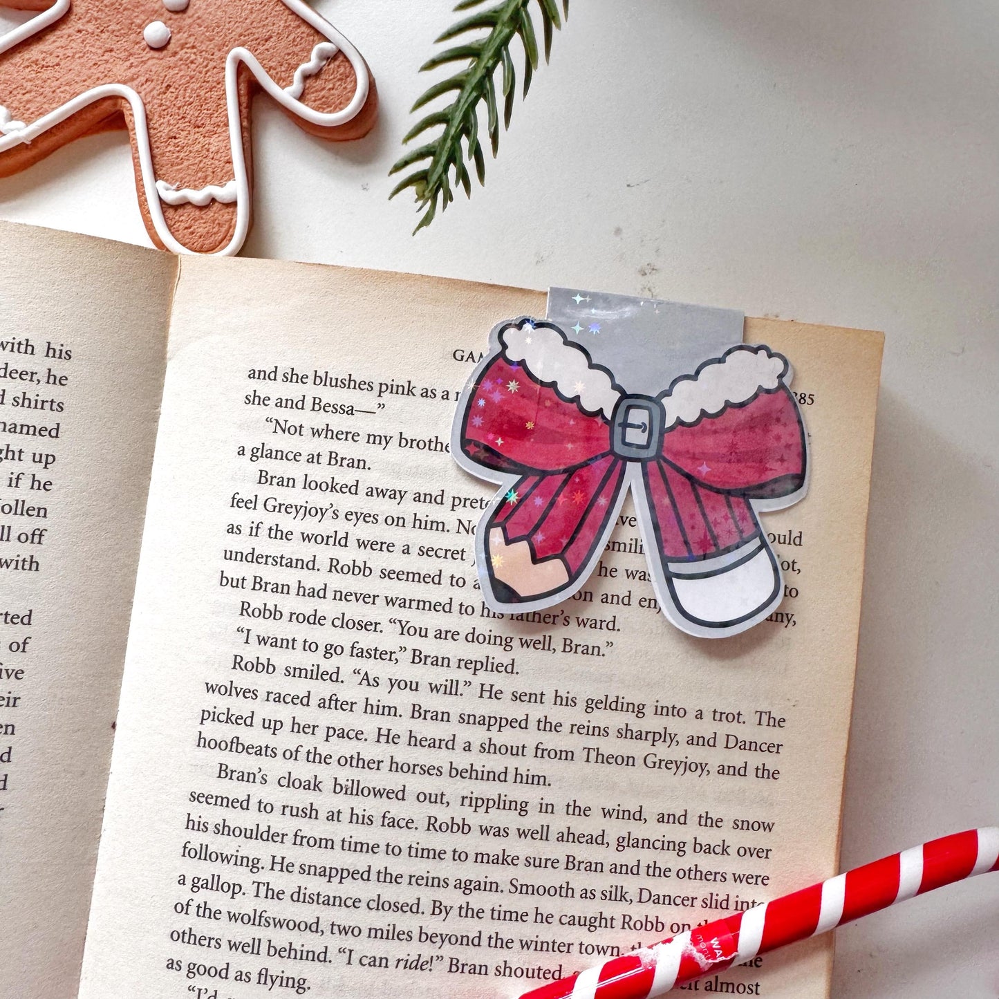 Coquette Bow Pencil Magnetic Bookmark: Teacher Christmas Gift, Book Lover Gift