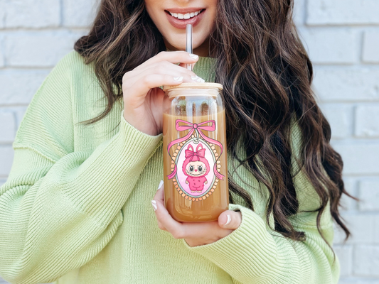 monster doll labubu coffee glass