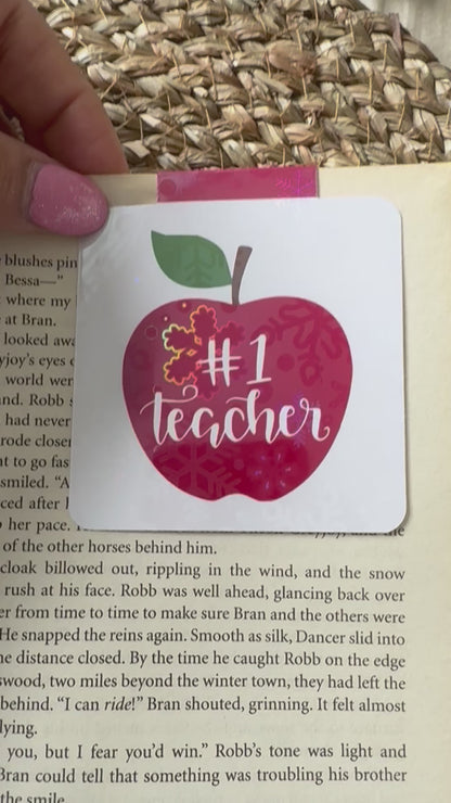 Teacher Magnetic bookmark for end of year teacher gifts