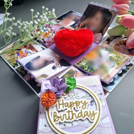 Photo Explosion Box for all Occasions | Birthday Card personalised for all occasion