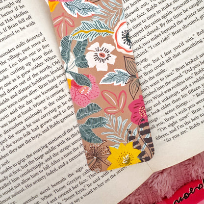 vintage style floral bookmark for book lovers