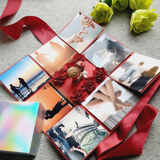 Personalised Photo Explosion Box for Couples, Him or Her - Handyexpression