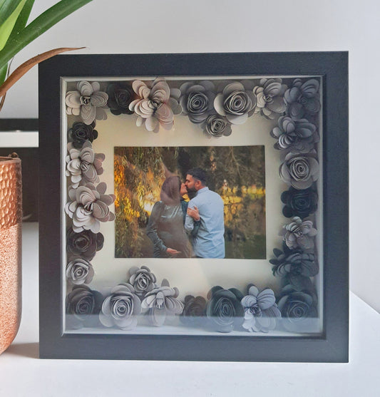 Personalised Photo Flower Box Frames | Flower Frame for Wall Decor or Desk Decor - Handyexpression