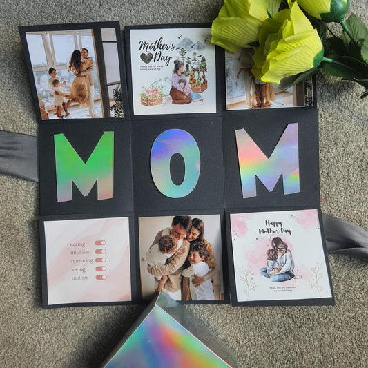Personalised Photo Explosion Box for Mother | Photo Box for Mom or DAD | Mother's Day Gift | Gifts for Mom's or Dad's Birthday - Handyexpression